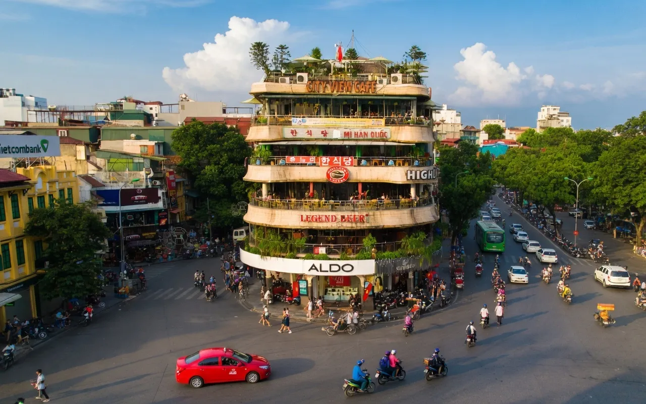 Hanoi Old Quarter streets and temples